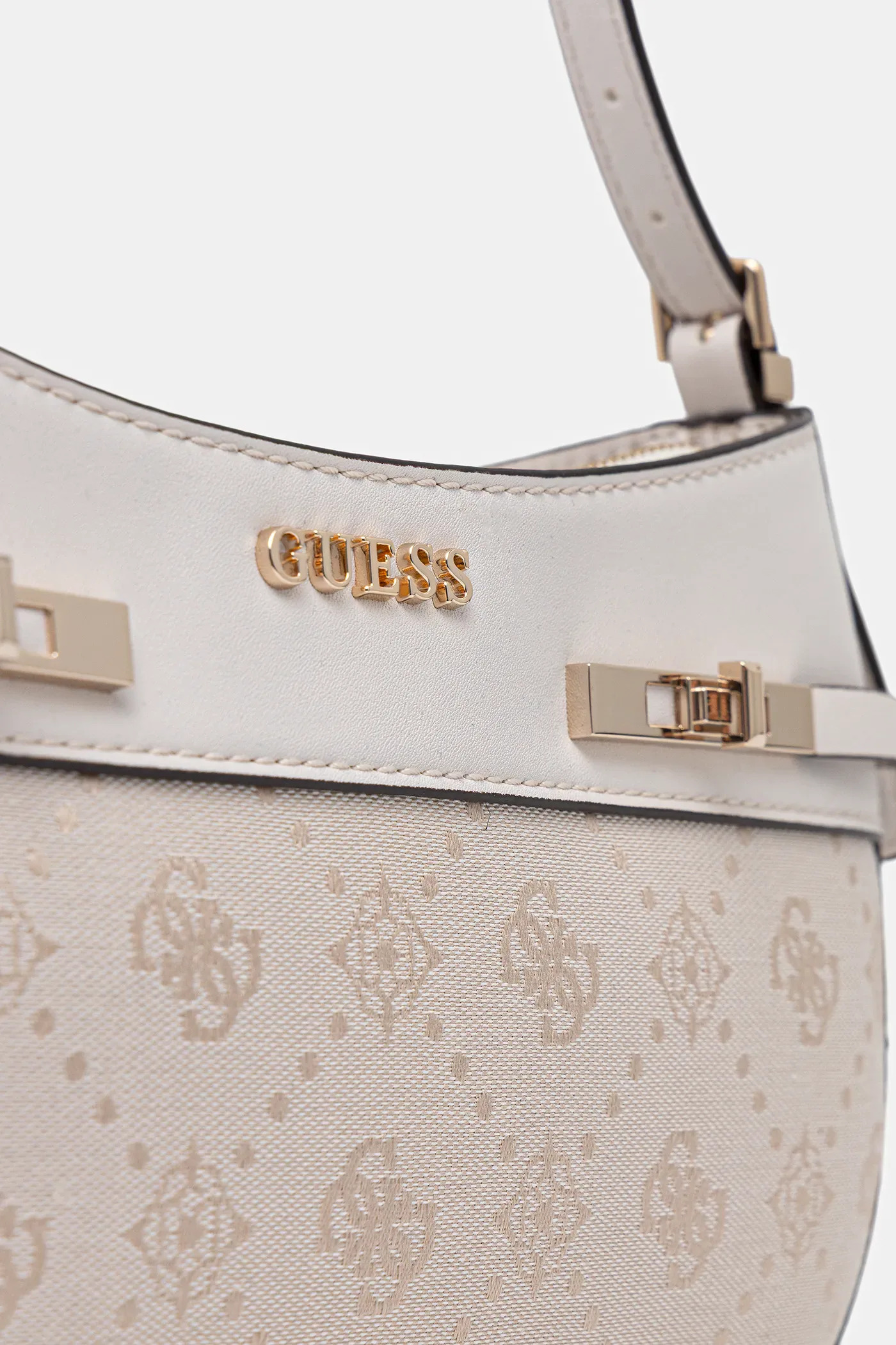 Guess Γυναικεία Τσάντα Ώμου Melinda Logo Shoulder (HWJP9902170) 4