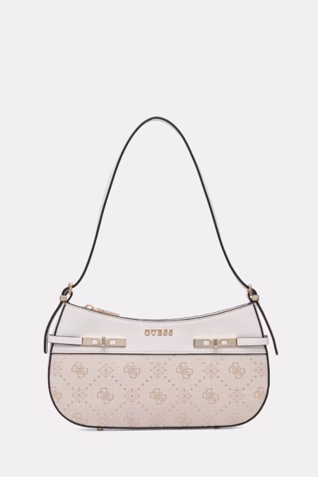 Guess Γυναικεία Τσάντα Ώμου Melinda Logo Shoulder (HWJP9902170) 4