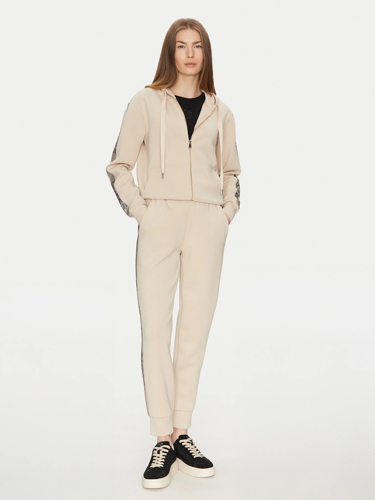 Guess Γυναικείο Παντελόνι Φόρμας Scuba Victoire Logo Jogger (W5RB00KBYE2-G9N9)