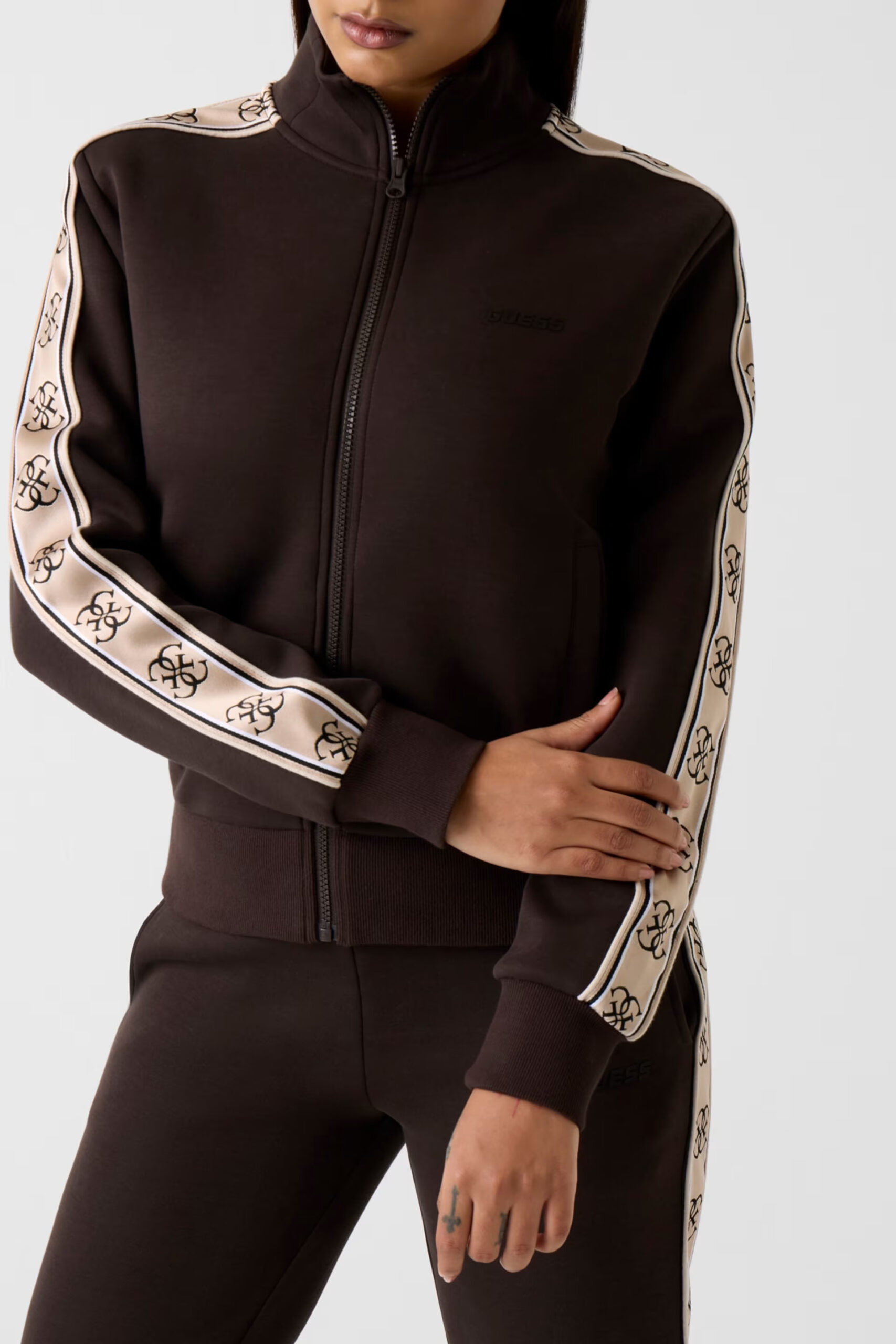 Guess Γυναικείο Φούτερ Ζακέτα Britney Full Zip (V2YQ16KB3P2-A10K) 9