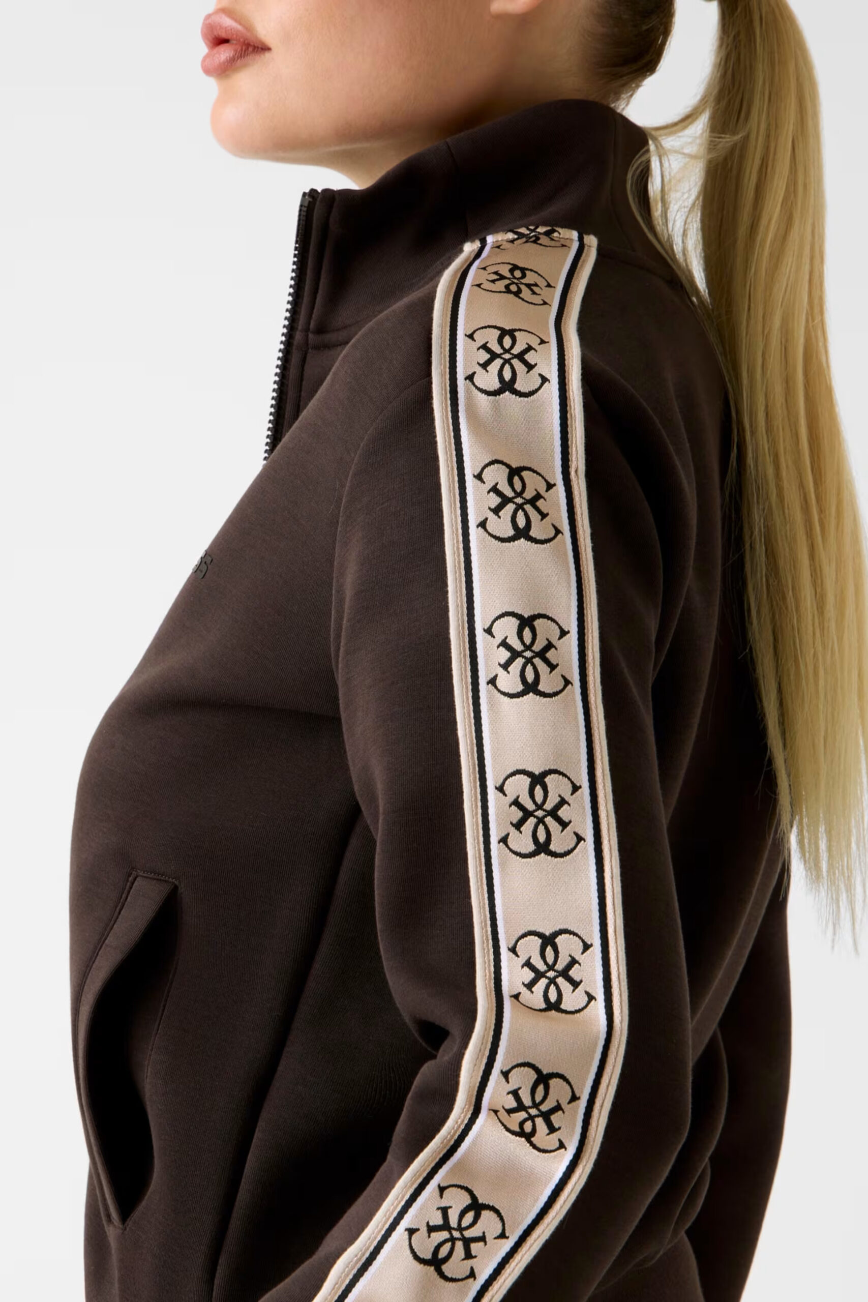 Guess Γυναικείο Φούτερ Ζακέτα Britney Full Zip (V2YQ16KB3P2-A10K) 9