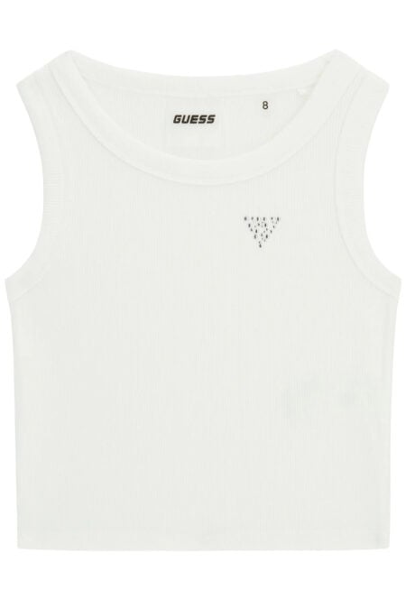 Guess Παιδική Αμάνικη Μπλούζα Rib Crop Top Κορίτσι (J6GI36K8RT2-g011)2