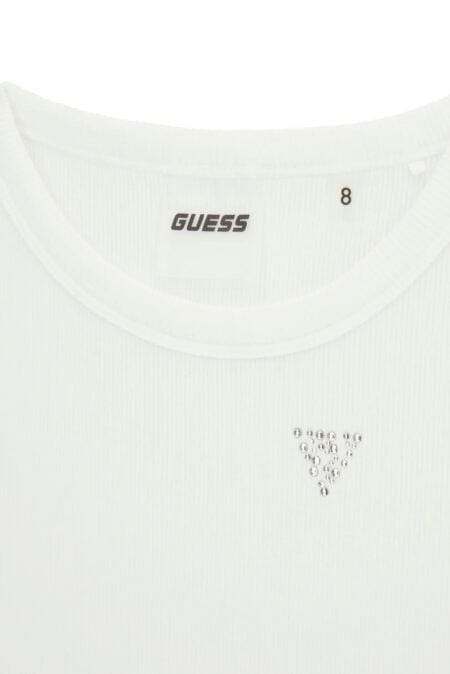 Guess Παιδική Αμάνικη Μπλούζα Rib Crop Top Κορίτσι (J6GI36K8RT2-g011)2