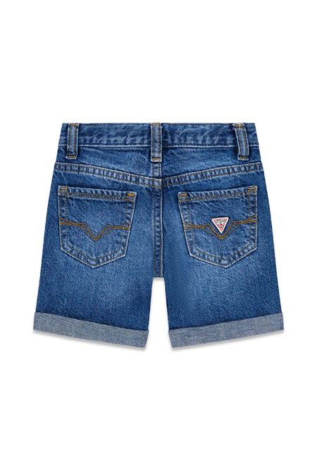 Guess Παιδική Βερμούδα Denim Linen Rigid Αγόρι (N6GD06D41E0-CBAY)