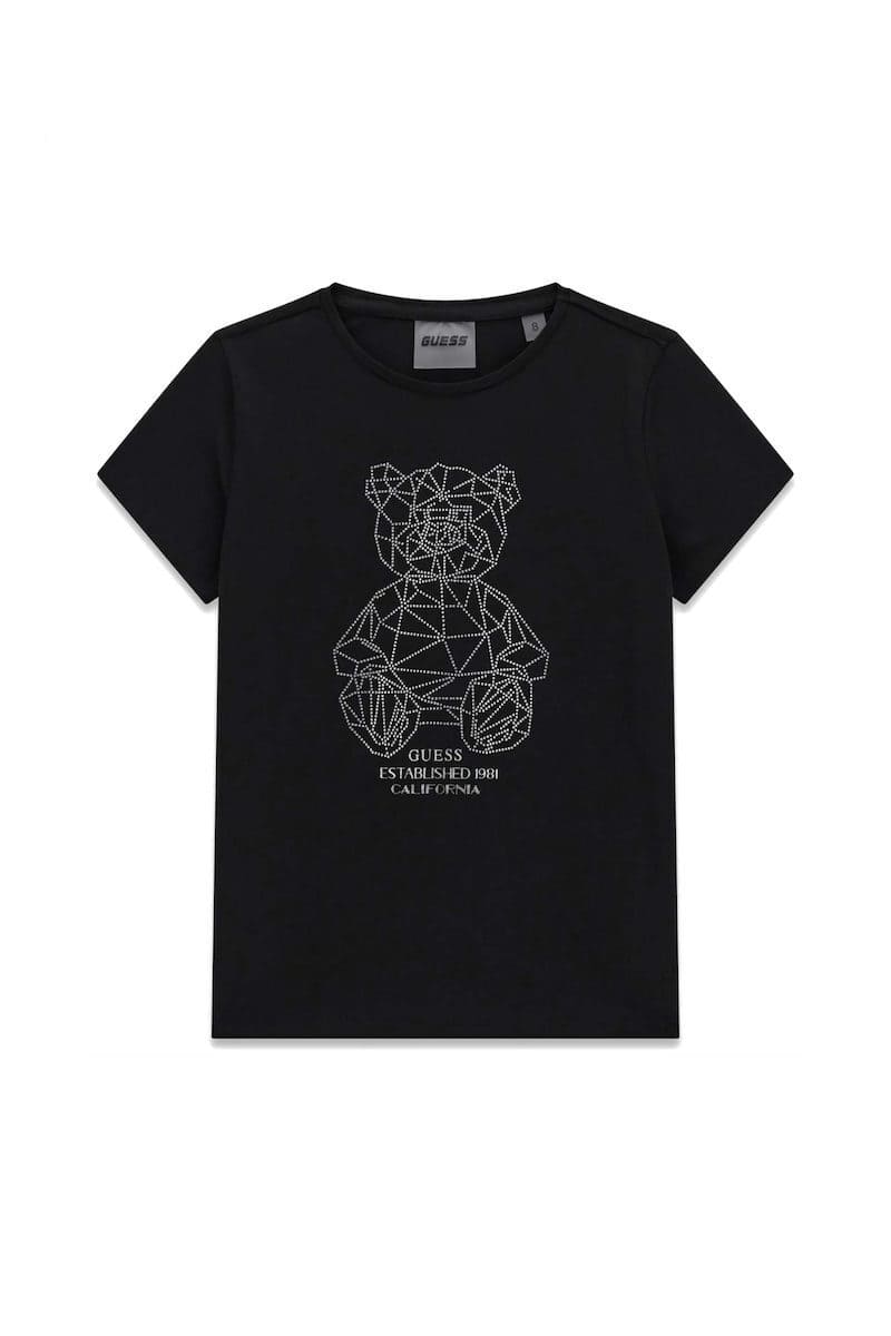 Guess Παιδική Κοντομάνικη Μπλούζα Relaxed Κορίτσι (J6GI41J1314-JBLK)