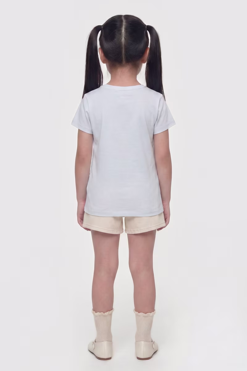 Guess Παιδική Κοντομάνικη Μπλούζα Με Λογότυπο Girl (K6GI00K6YW4-G011)