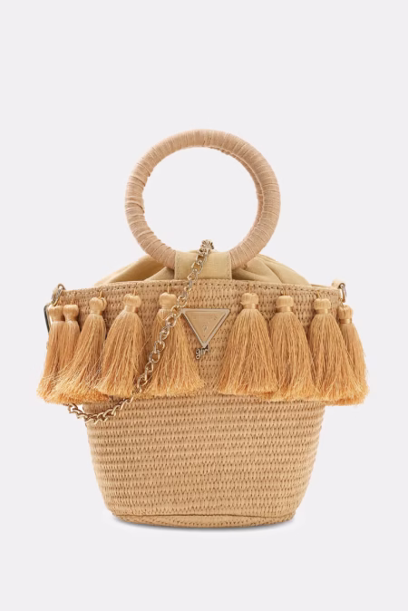 Guess Παιδική Τσάντα Staw Bucket Bag Girl (J6GZ16WO680-G1M5)
