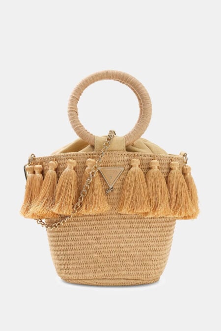 Guess Παιδική Τσάντα Staw Bucket Bag Girl (J6GZ16WO680-G1M5)