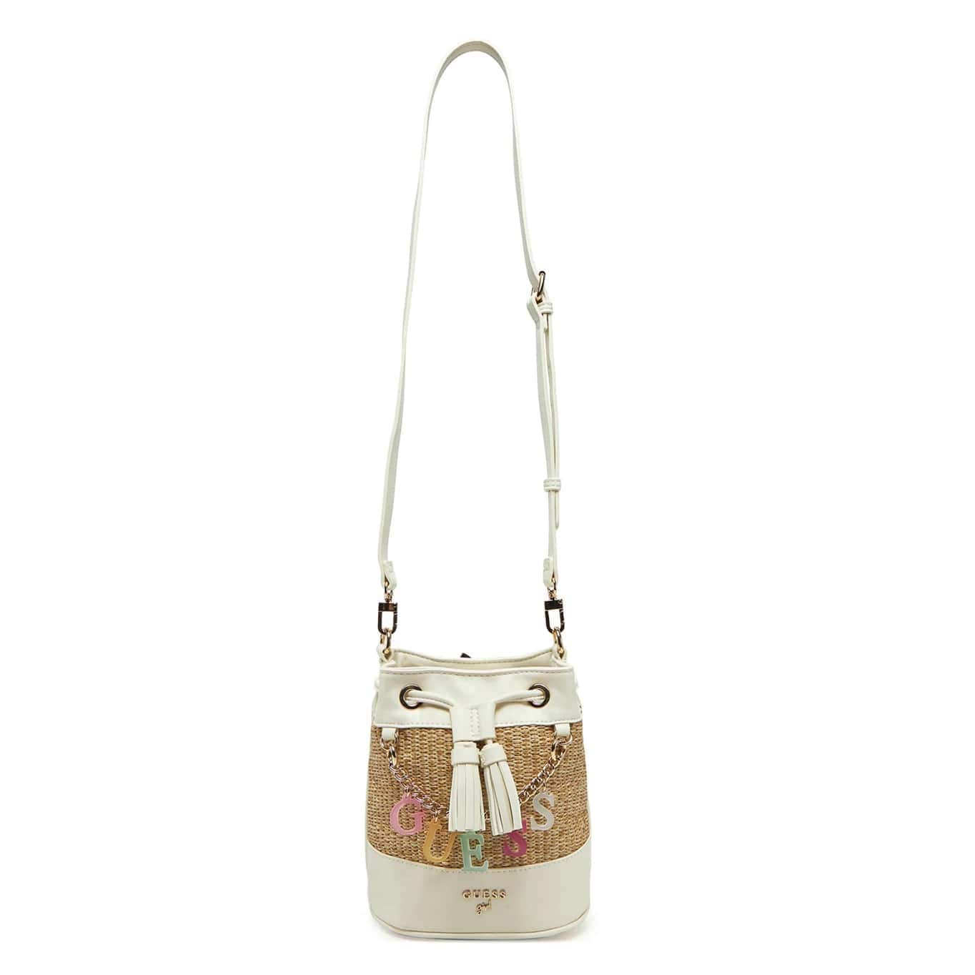 Guess Παιδική Τσάντα Straw Mini Bucket Bag Girl (J6GZ19WH860-F0D9)