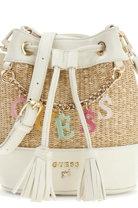 Guess Παιδική Τσάντα Straw Mini Bucket Bag Girl (J6GZ19WH860-F0D9)