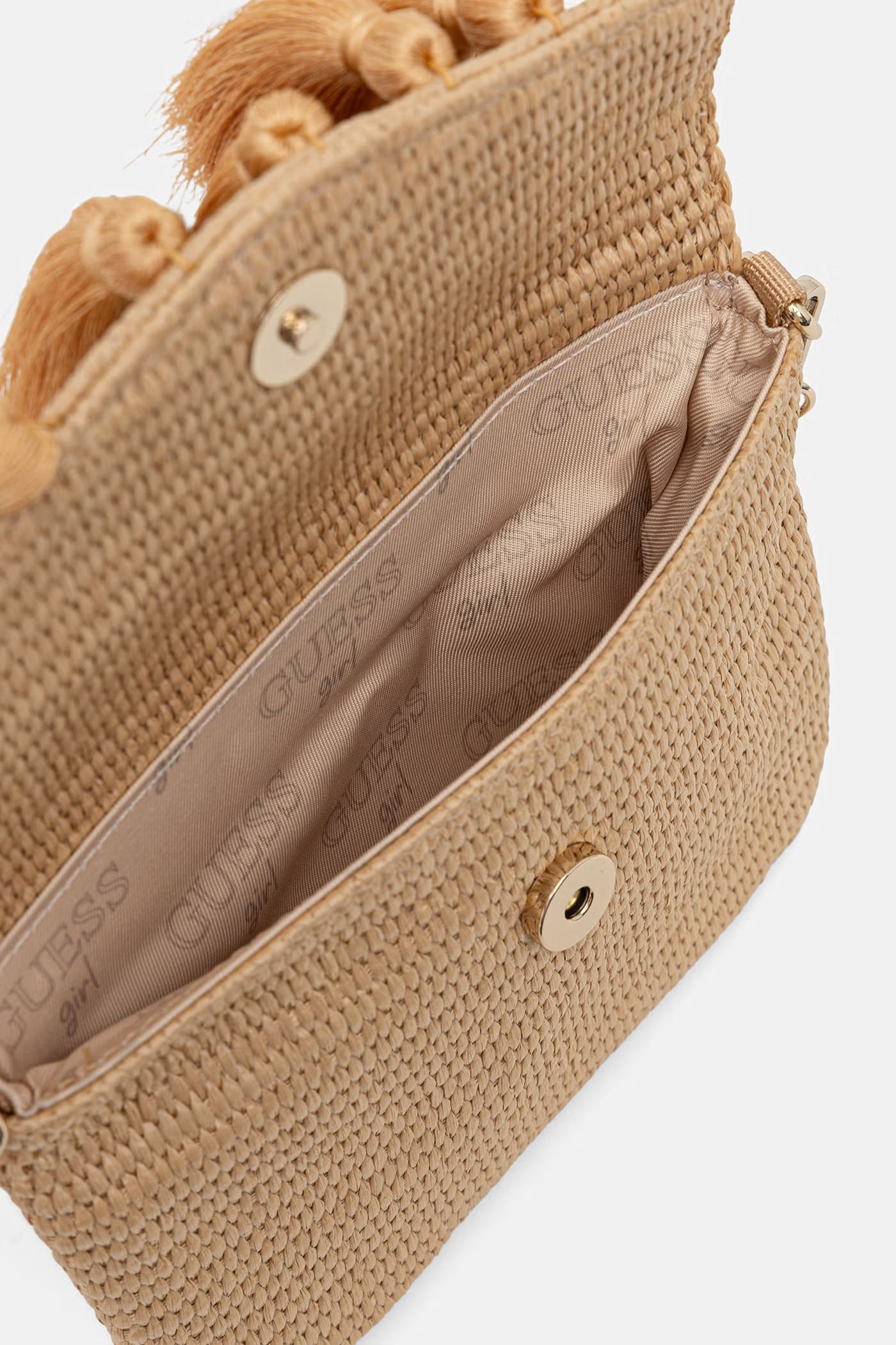 Guess Παιδική Τσάντα Χιαστί Staw Bag Girl (J6GZ17WO680-G1M5)
