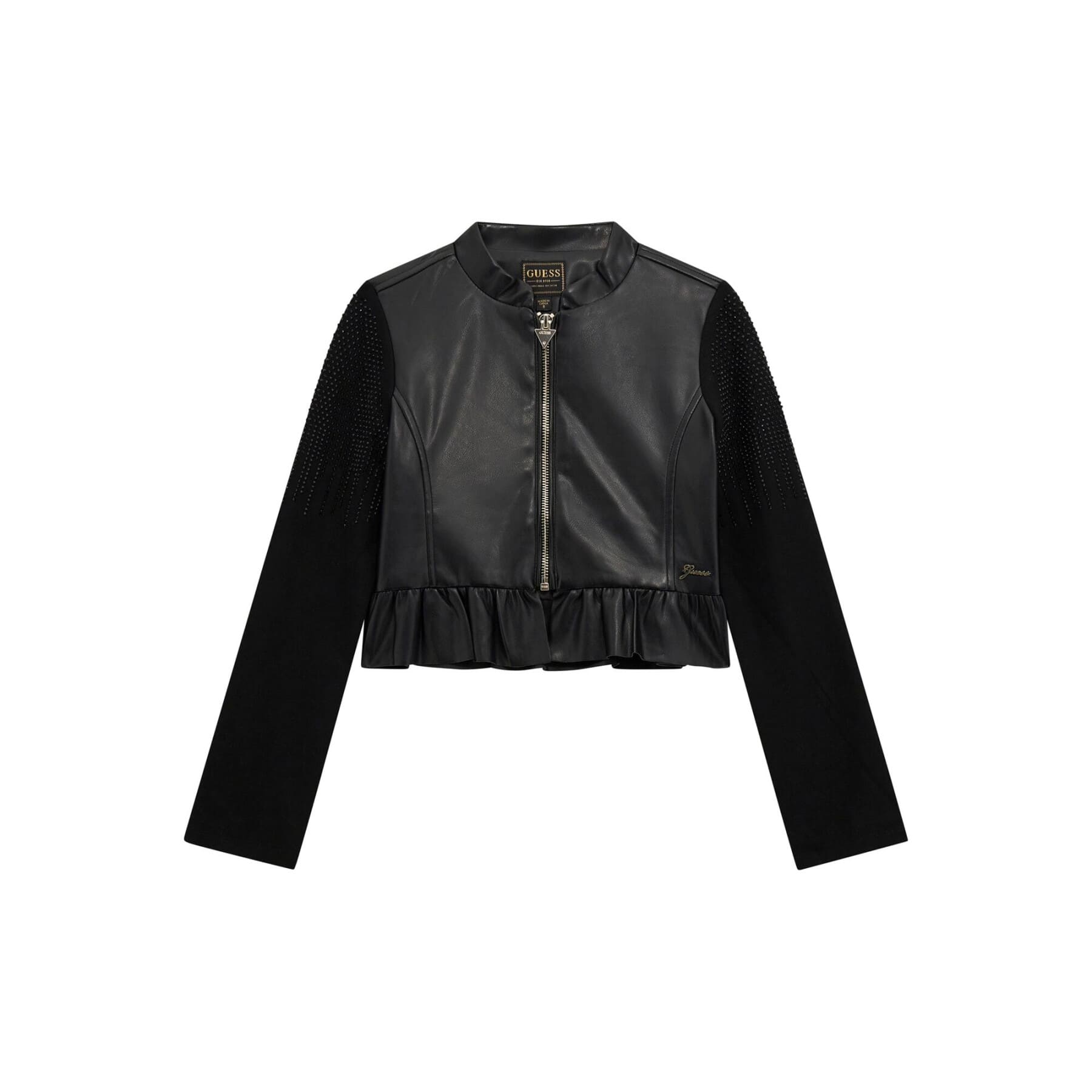Guess Παιδικό Μαύρο Jacket Leather Girl (J5RL12WFV60-JBLK)