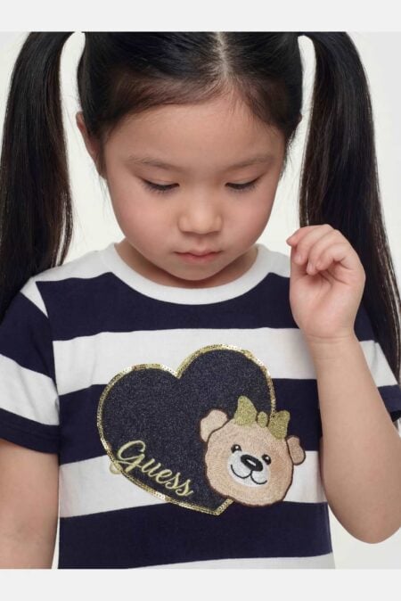Guess Παιδικό Φόρεμα French Terry Girl (K6GK07KBOR4-S742)