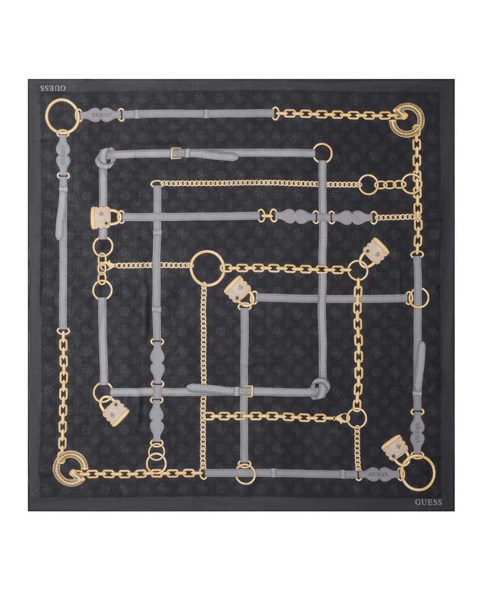 Guess Γυναικείο Φουλάρι Emelie Logo Kefiah (AW5482MOD03-BLO)