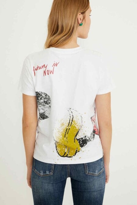 Desigual Κοντομάνικο T-shirt Mickey (21SWTKCZ-1000)