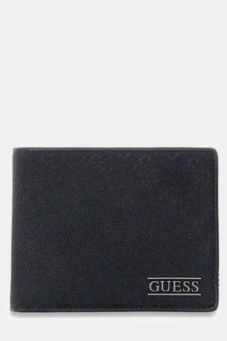 Guess Αντρικό Πορτοφόλι Με Λογότυπο Boston Bifold (SMBOLJLEA20-DAB)