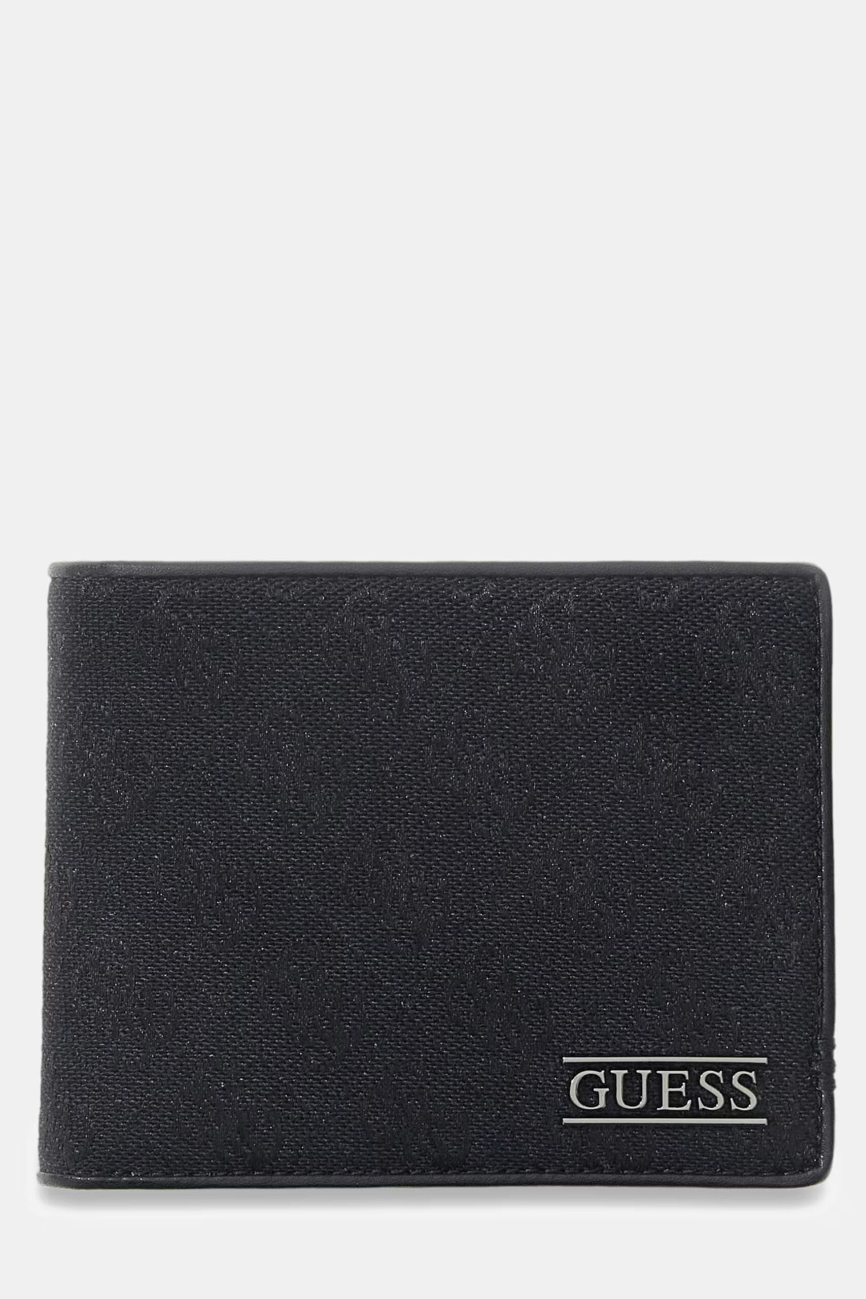 Guess Αντρικό Πορτοφόλι Με Λογότυπο Boston Bifold (SMBOLJLEA20-DAB)
