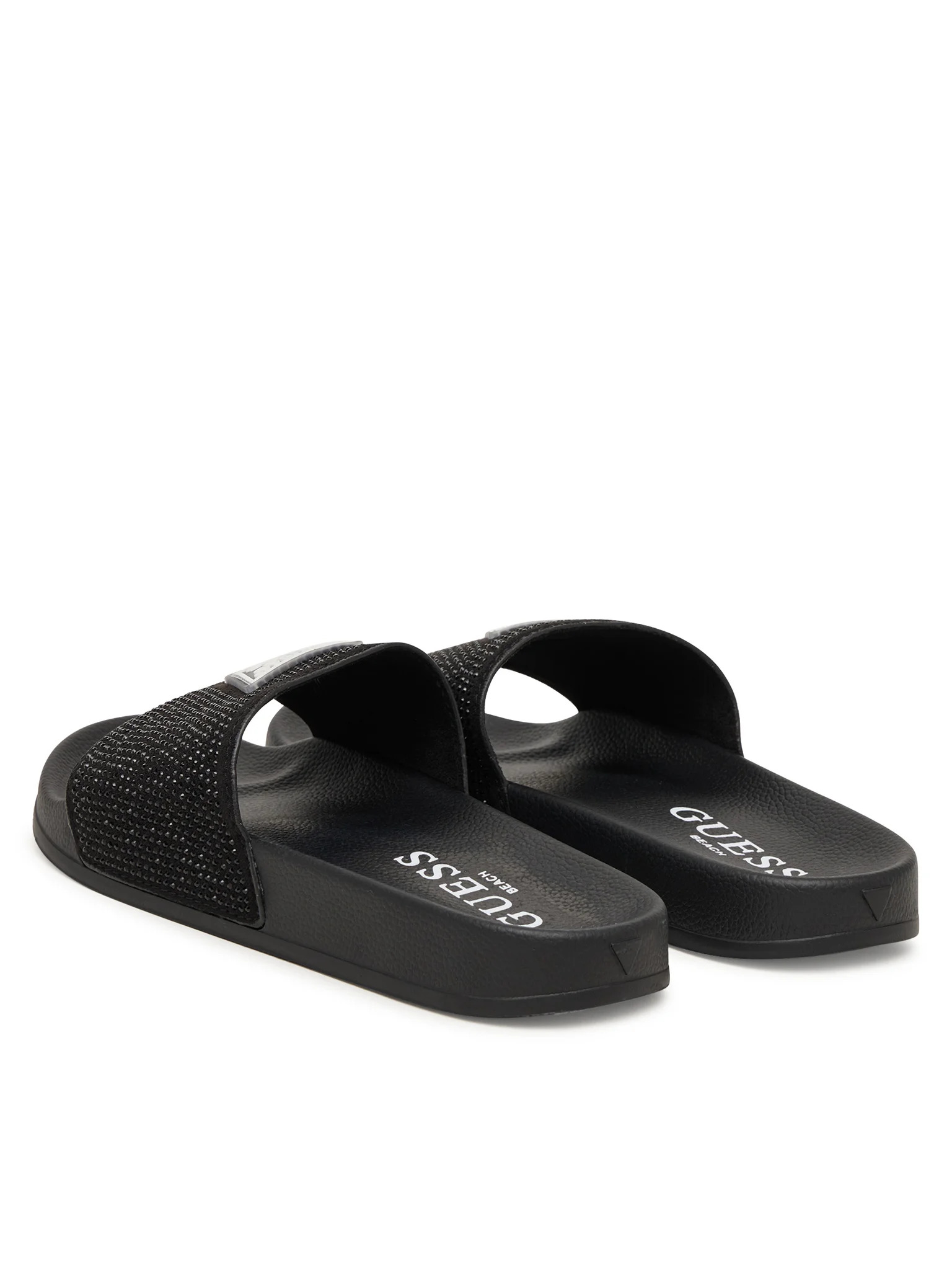 Guess Γυναικεία Σαγιονάρα Beach Slippers Rhinestones (E6GZ16BB00F-JBLK)