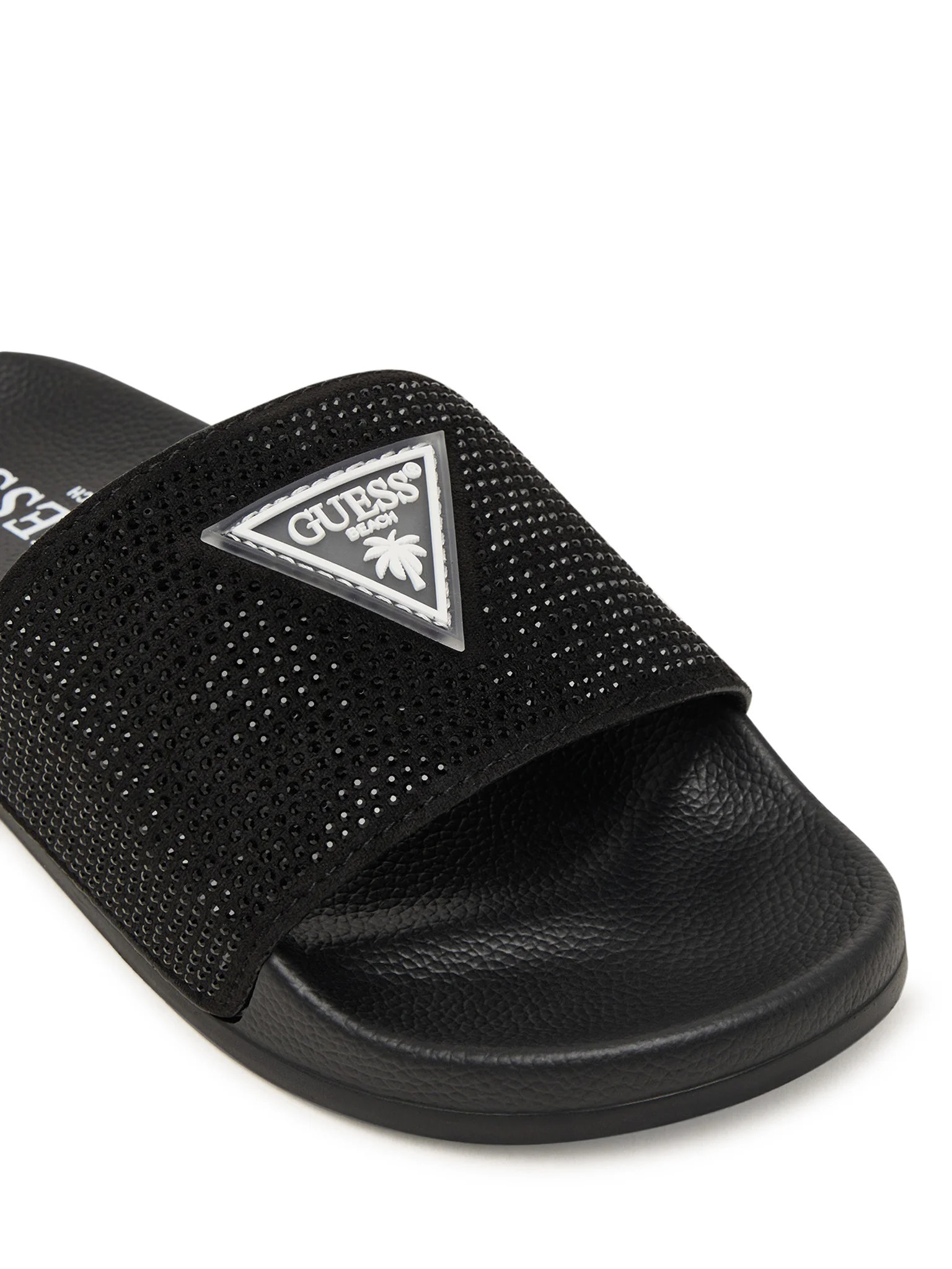 Guess Γυναικεία Σαγιονάρα Beach Slippers Rhinestones (E6GZ16BB00F-JBLK)