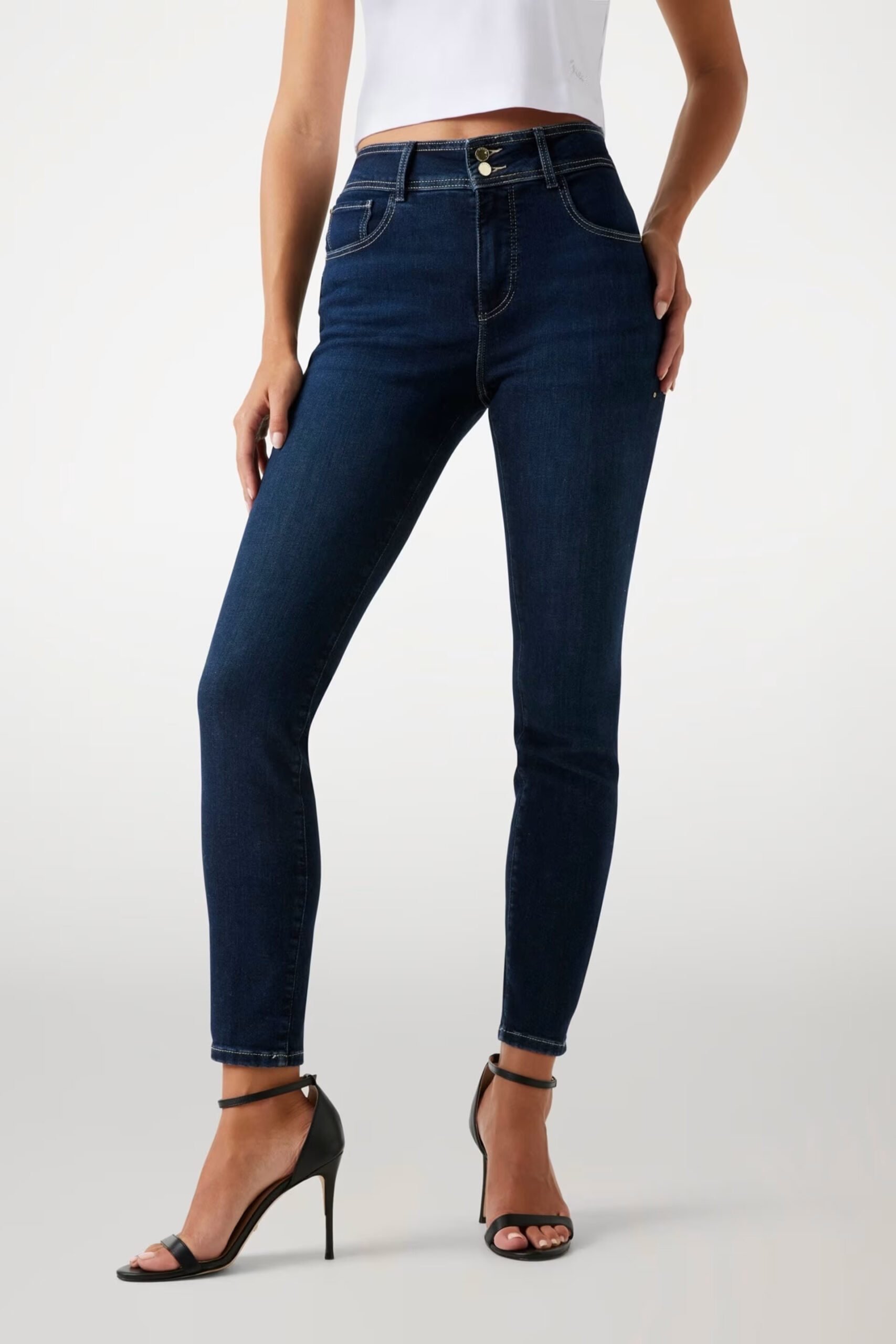 Guess Γυναικείο Τζιν Παντελόνι Shape Up Skinny Fit (W5RA34D5PY1-TWPL)