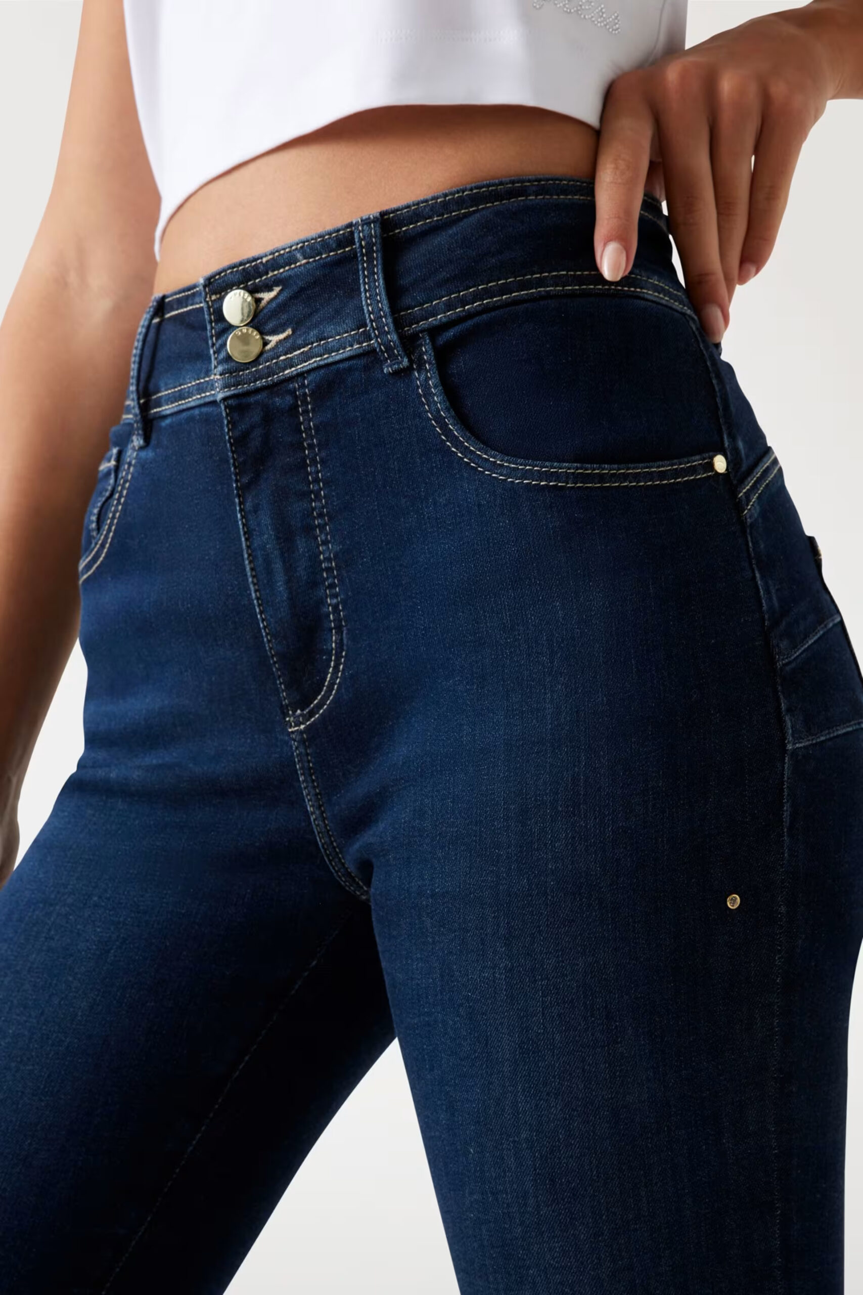 Guess Γυναικείο Τζιν Παντελόνι Shape Up Skinny Fit (W5RA34D5PY1-TWPL)