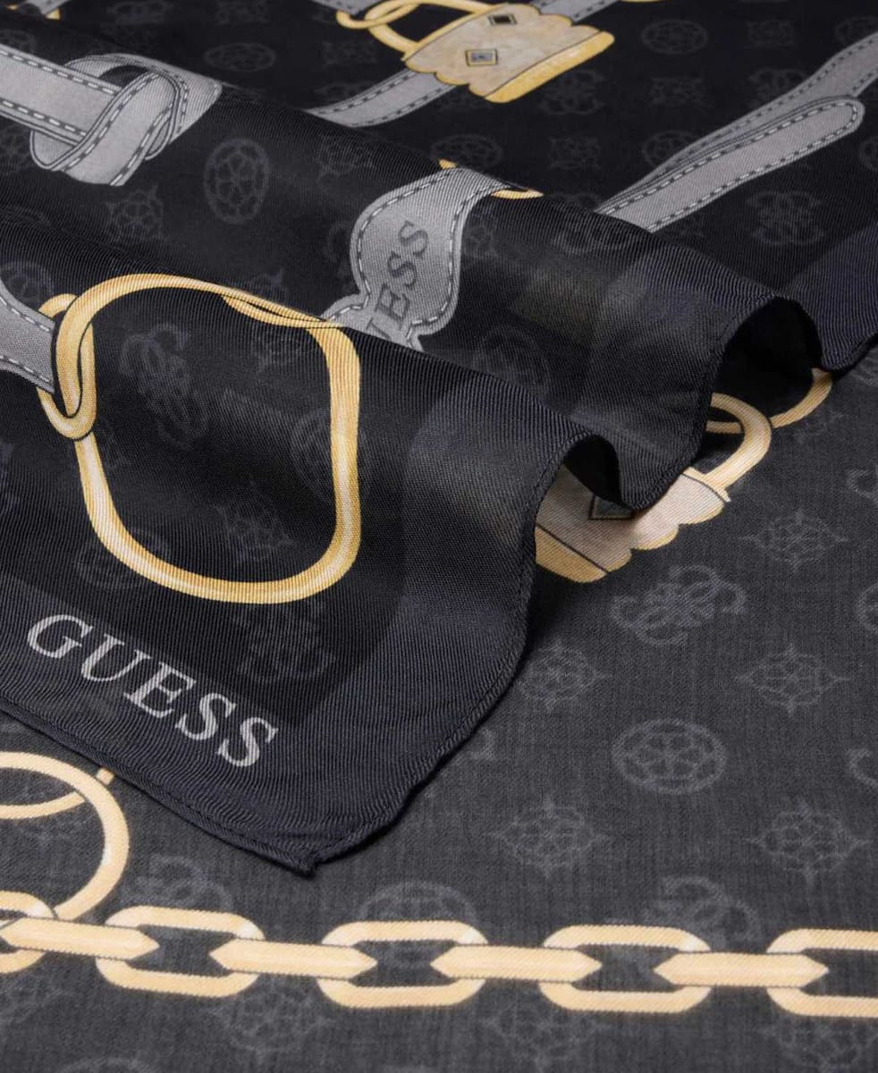 Guess Γυναικείο Φουλάρι Emelie Logo Kefiah (AW5482MOD03-BLO)