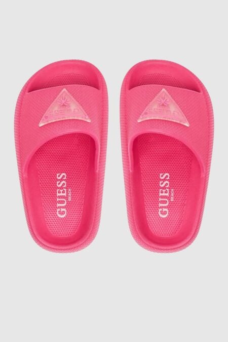 Guess Παιδικές Σαγιονάρες Φούξια Rubber (H6GZ02WG5X0-F6EN)