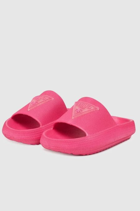 Guess Παιδικές Σαγιονάρες Φούξια Rubber (H6GZ02WG5X0-F6EN)