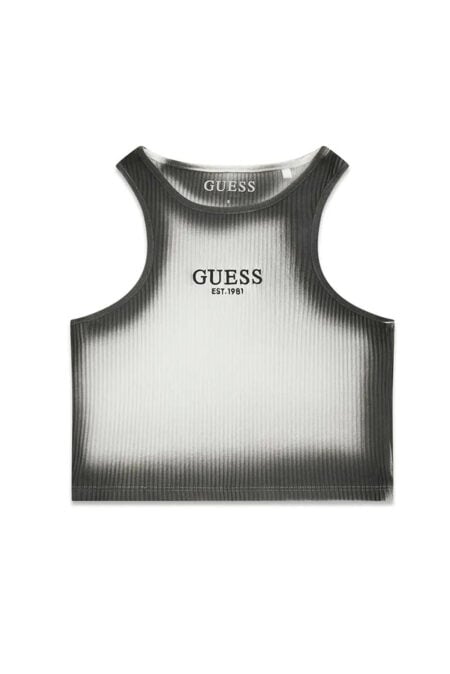 Guess Παιδική Αμάνικη Μπλούζα Rib Tank Top Γκρι Girl (J6GI22KCSK4-JBLK)