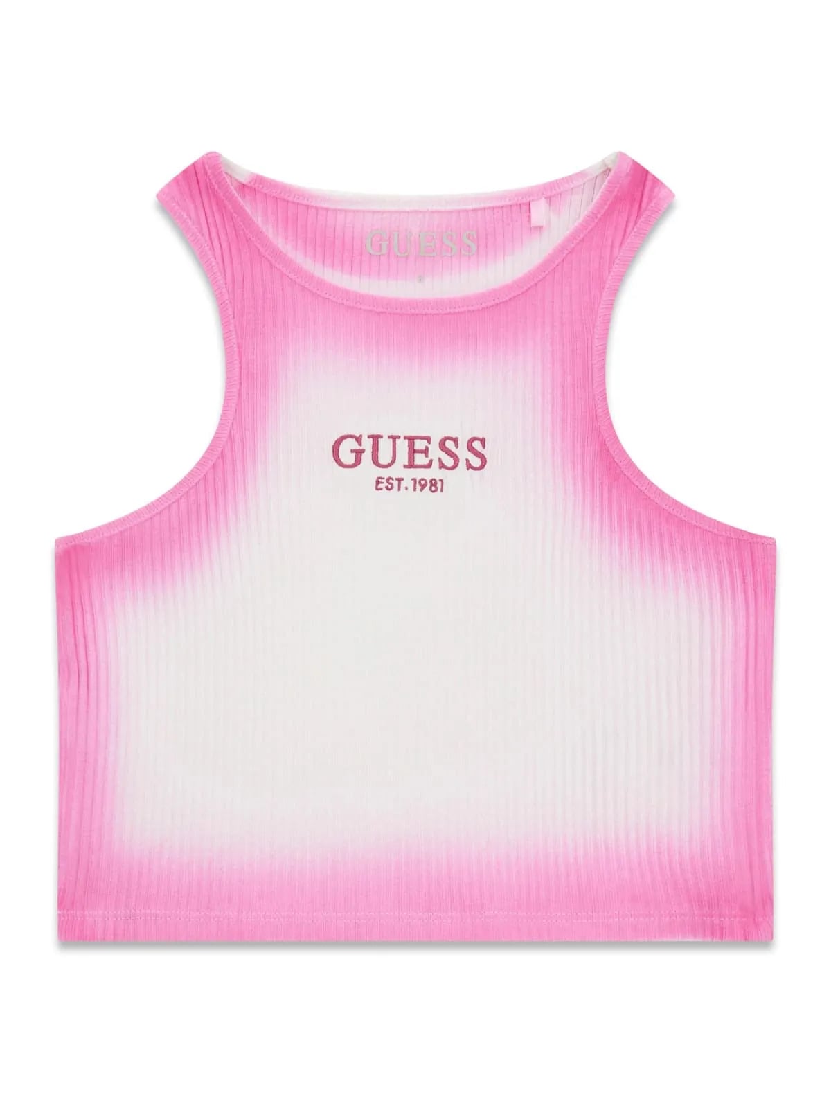 Guess Παιδική Αμάνικη Μπλούζα Rib Tank Top Ροζ Girl (J6GI22KCSK4-G4A2) _2