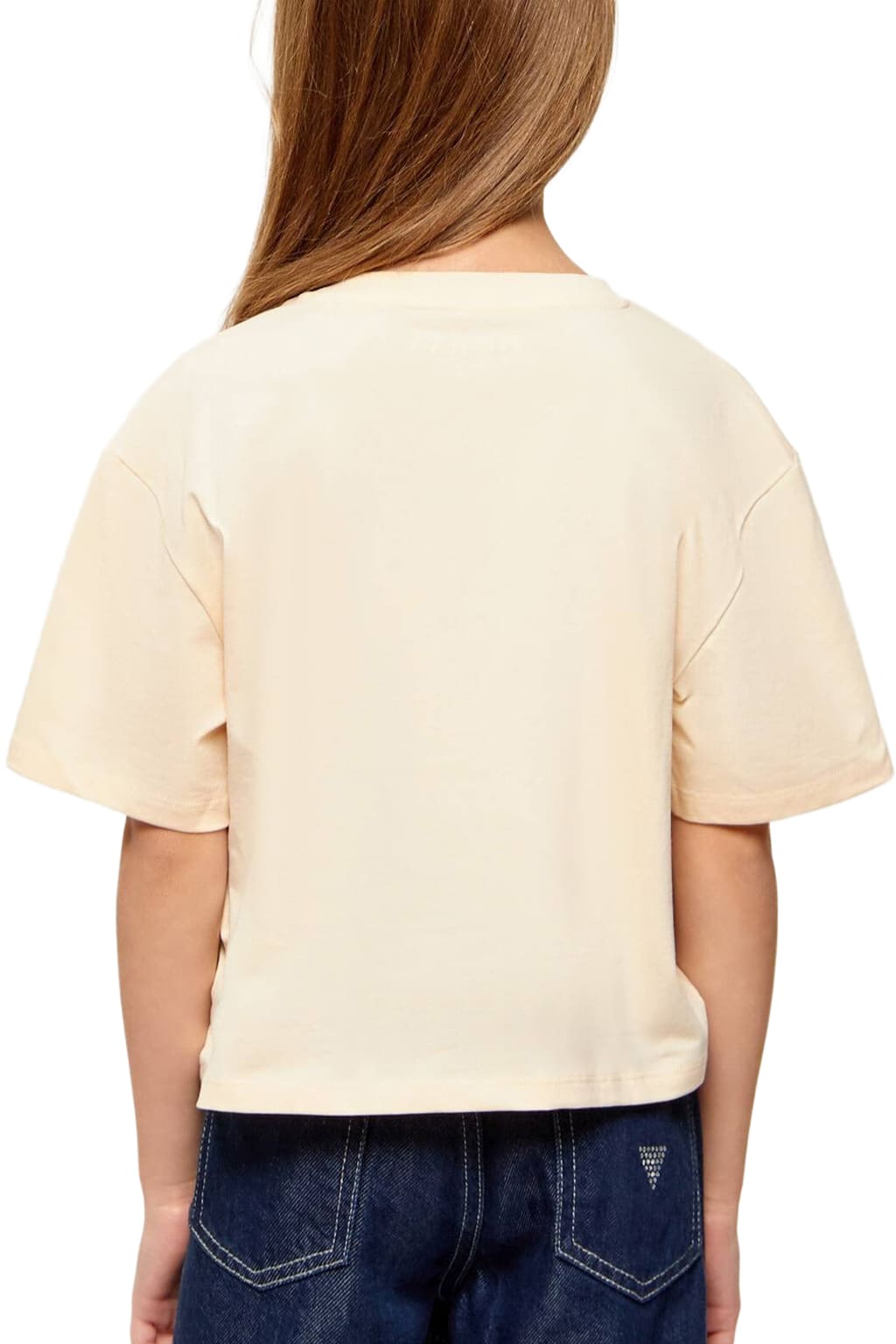 Guess Παιδική Κοντομάνικη Μπλούζα Midi Μπεζ Girl (J6GI07K6YW4-G66Z) (3)