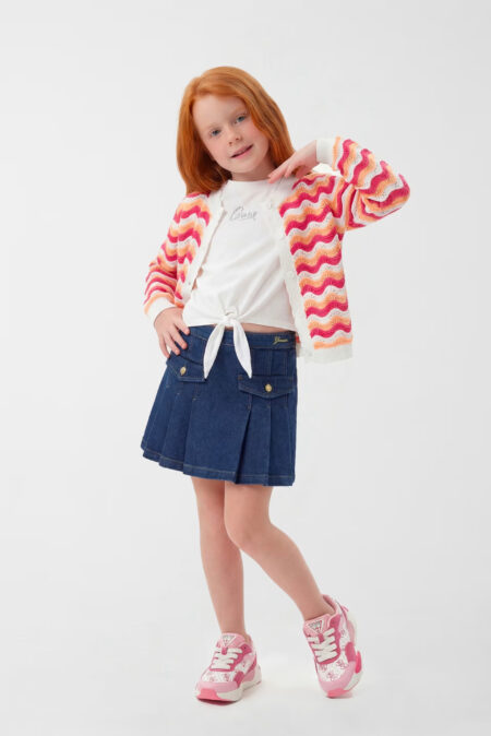 Guess Παιδική Πλεκτή Ζακέτα Crochet Girl (K6GR01Z5411-S49C)