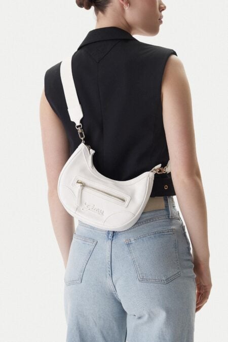 Guess Παιδική Τσάντα Hobo Crossbody Λευκό Κορίτσι (J5YZ05WGVT0-G012)