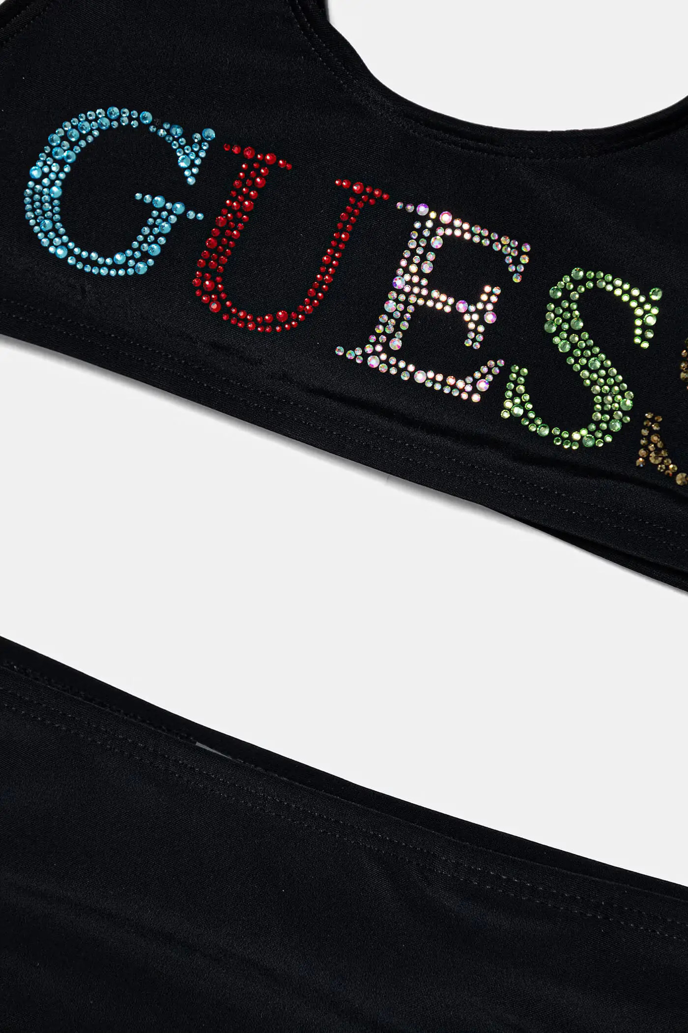 Guess Παιδικό Μαγιό Bikini Με Λογότυπο Στρας Μαύρο Girl (J6GZ28KCA60-JBLK)