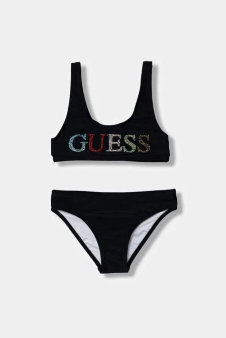 Guess Παιδικό Μαγιό Bikini Με Λογότυπο Στρας Μαύρο Girl (J6GZ28KCA60-JBLK)