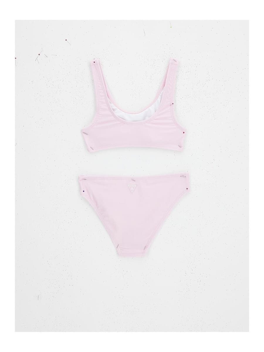 Guess Παιδικό Μαγιό Bikini Με Λογότυπο Στρας Ροζ Girl (J6GZ28KCA60-G67D)