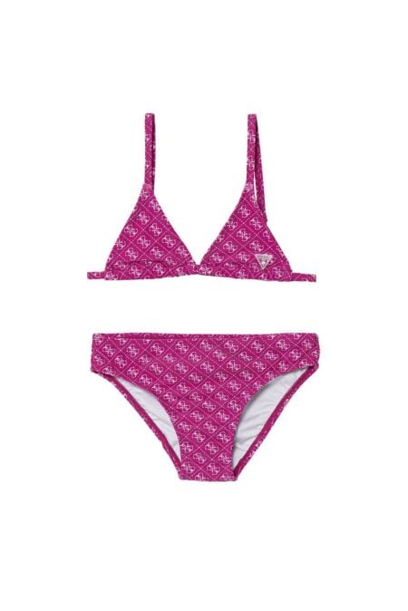 Guess Παιδικό Μαγιό Bikini Με Λογότυπο Φούξια Κορίτσι (J6GZ31MC052-P6DI)