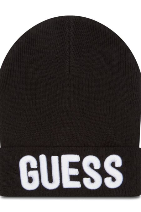 Guess Παιδικό Πλεκτό Σκουφάκι Με Logo Αγόρι (L0BZ00Z2QO0-JBLK)
