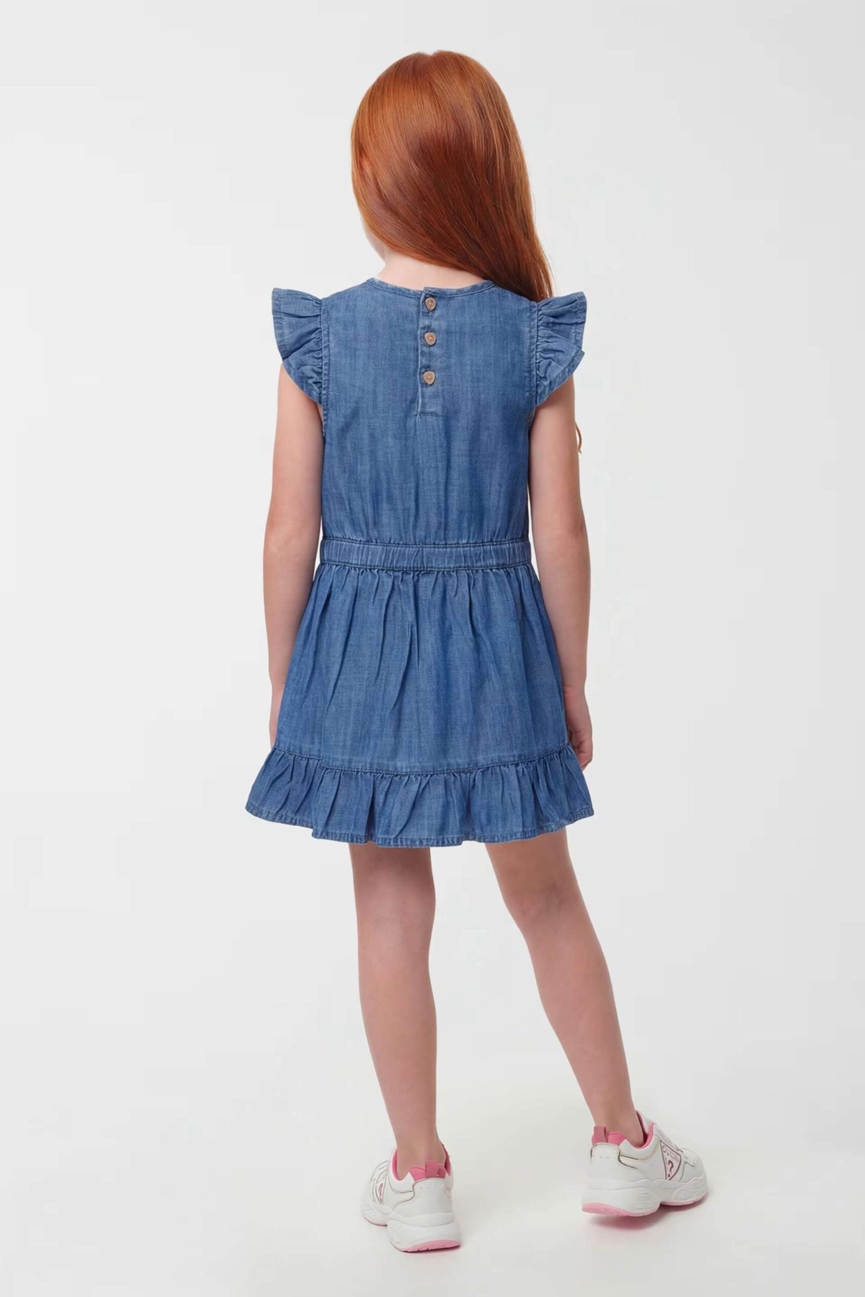 Guess Παιδικό Φόρεμα Denim Lyocell Girl (K6GK14D3X30-MSBW)