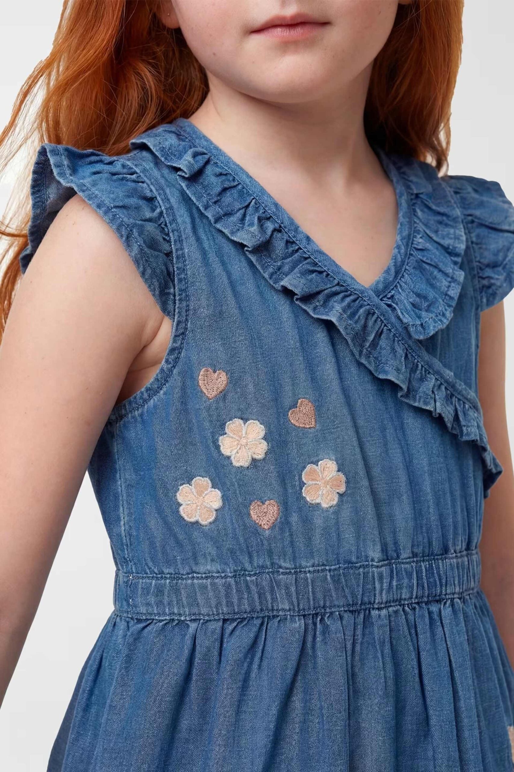 Guess Παιδικό Φόρεμα Denim Lyocell Girl (K6GK14D3X30-MSBW)