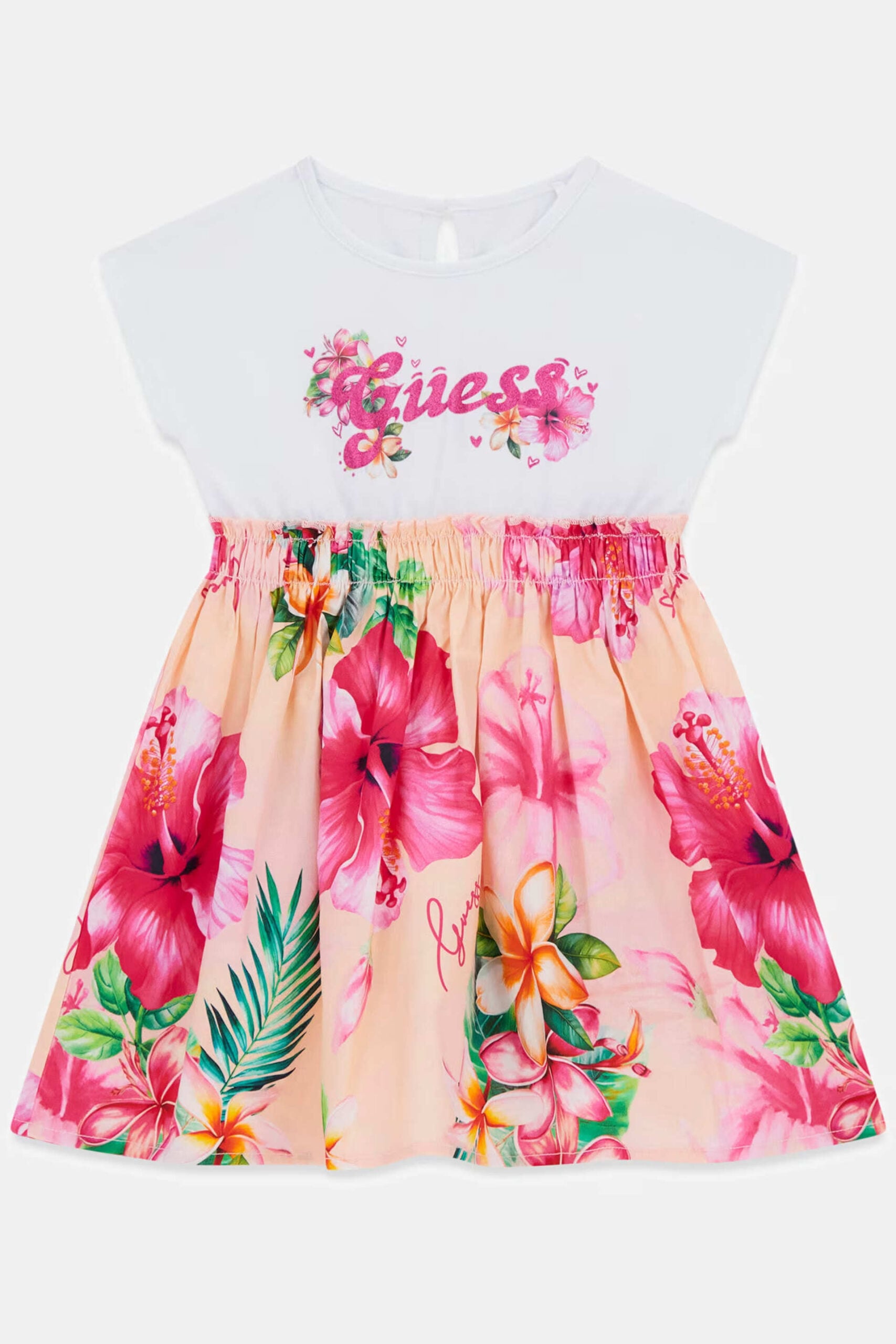 Guess Παιδικό Φόρεμα Με Λογότυπο Glitter Mixed Fabric Dress Girl (K6GK05K6YW0-P9LB)