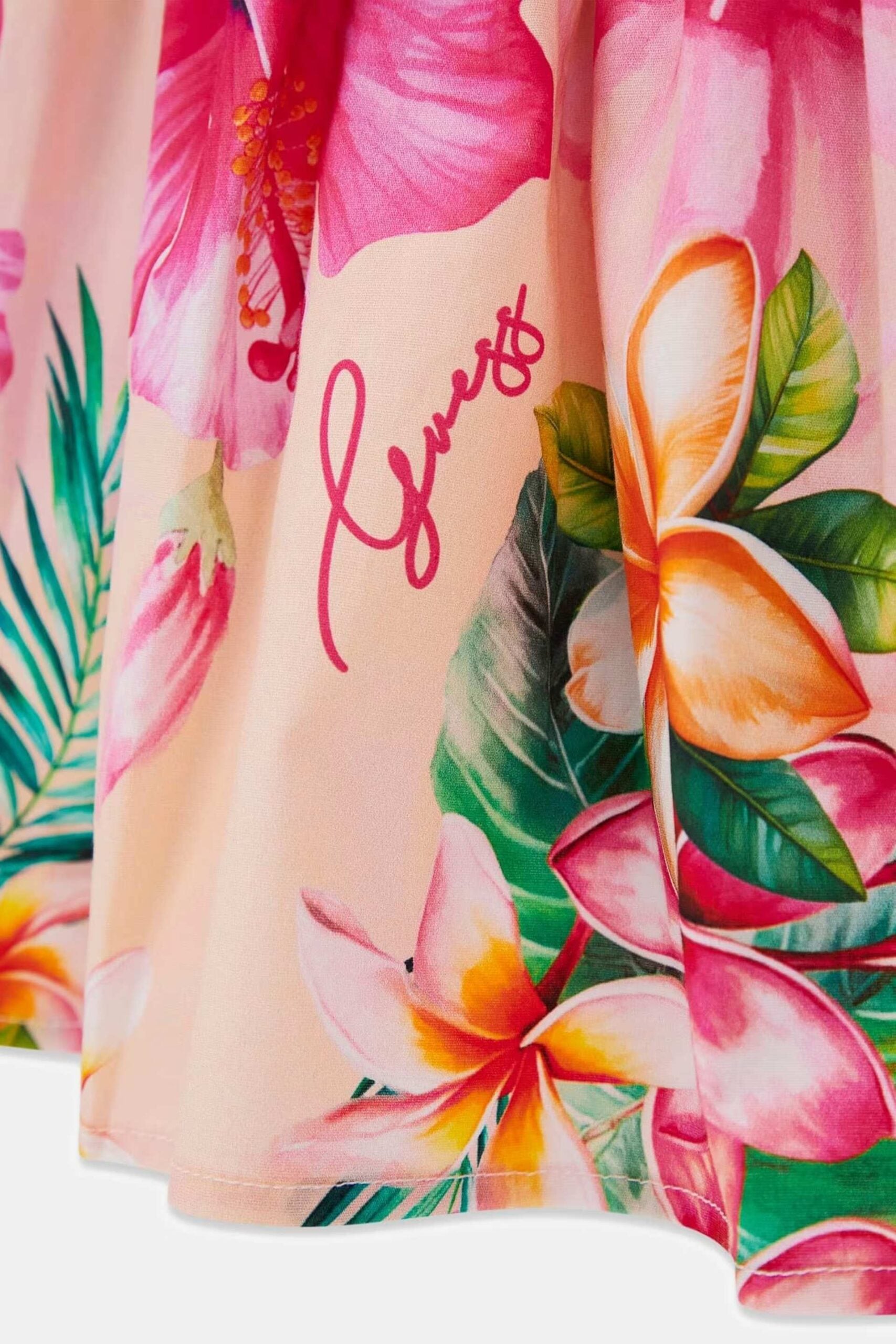 Guess Παιδικό Φόρεμα Με Λογότυπο Glitter Mixed Fabric Dress Girl (K6GK05K6YW0-P9LB)