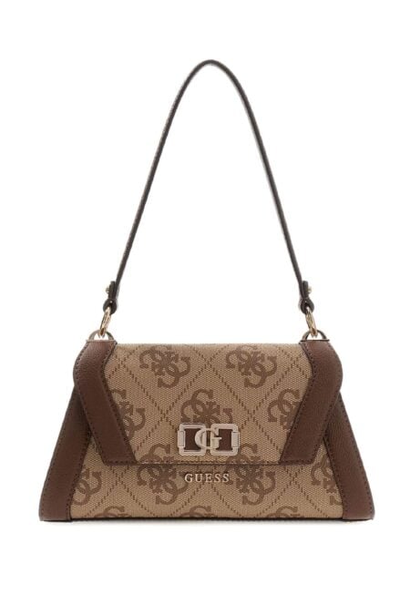 Guess Γυναικεία Τσάντα Ώμου Και Χειρός Karnilla Logo Flap Shoulder (HWOS9901190-LGW)