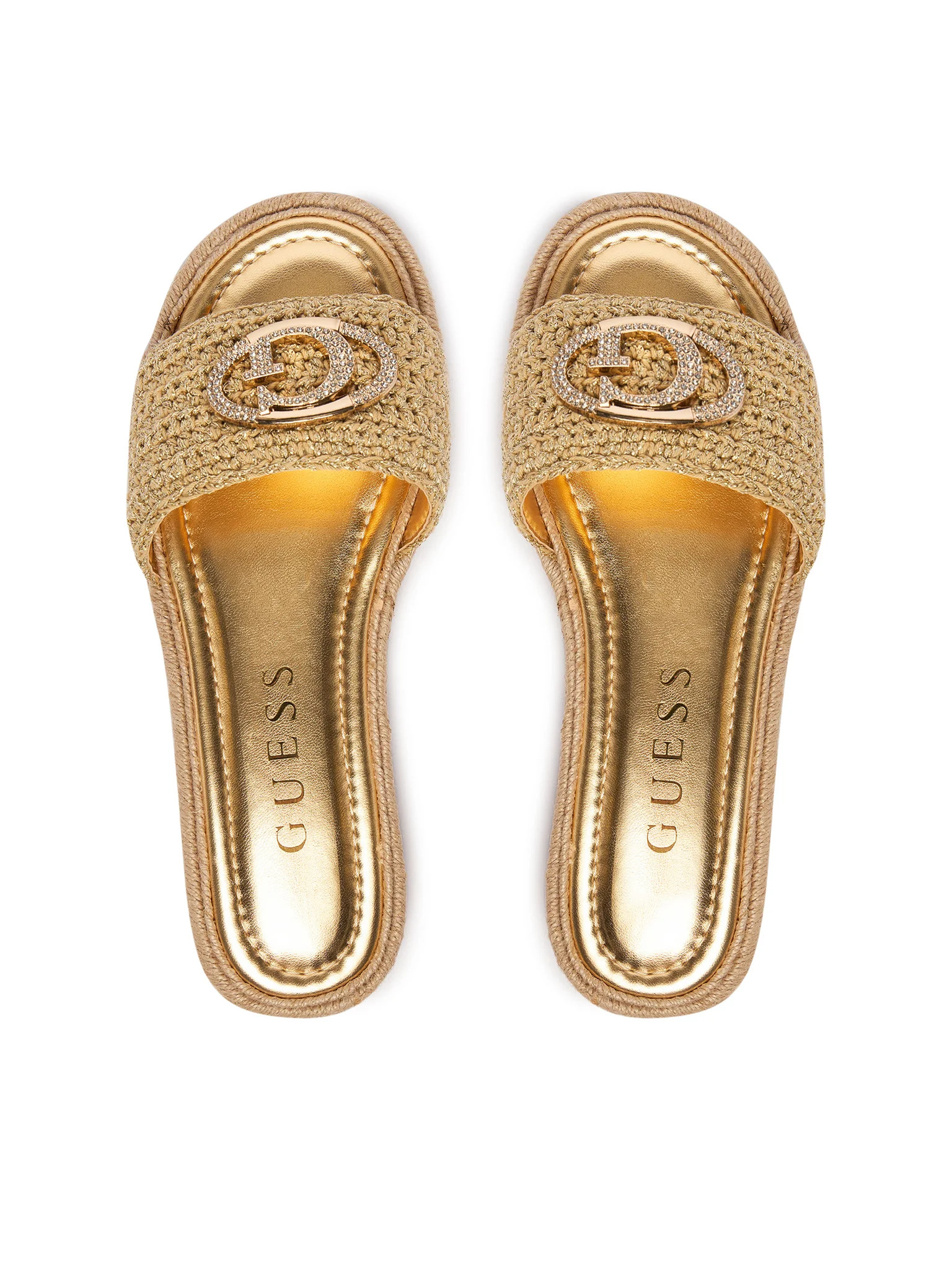 Guess Γυναικείες Παντόφλες Sandal Kaylis (FLJKLIFAB03-GOLD)