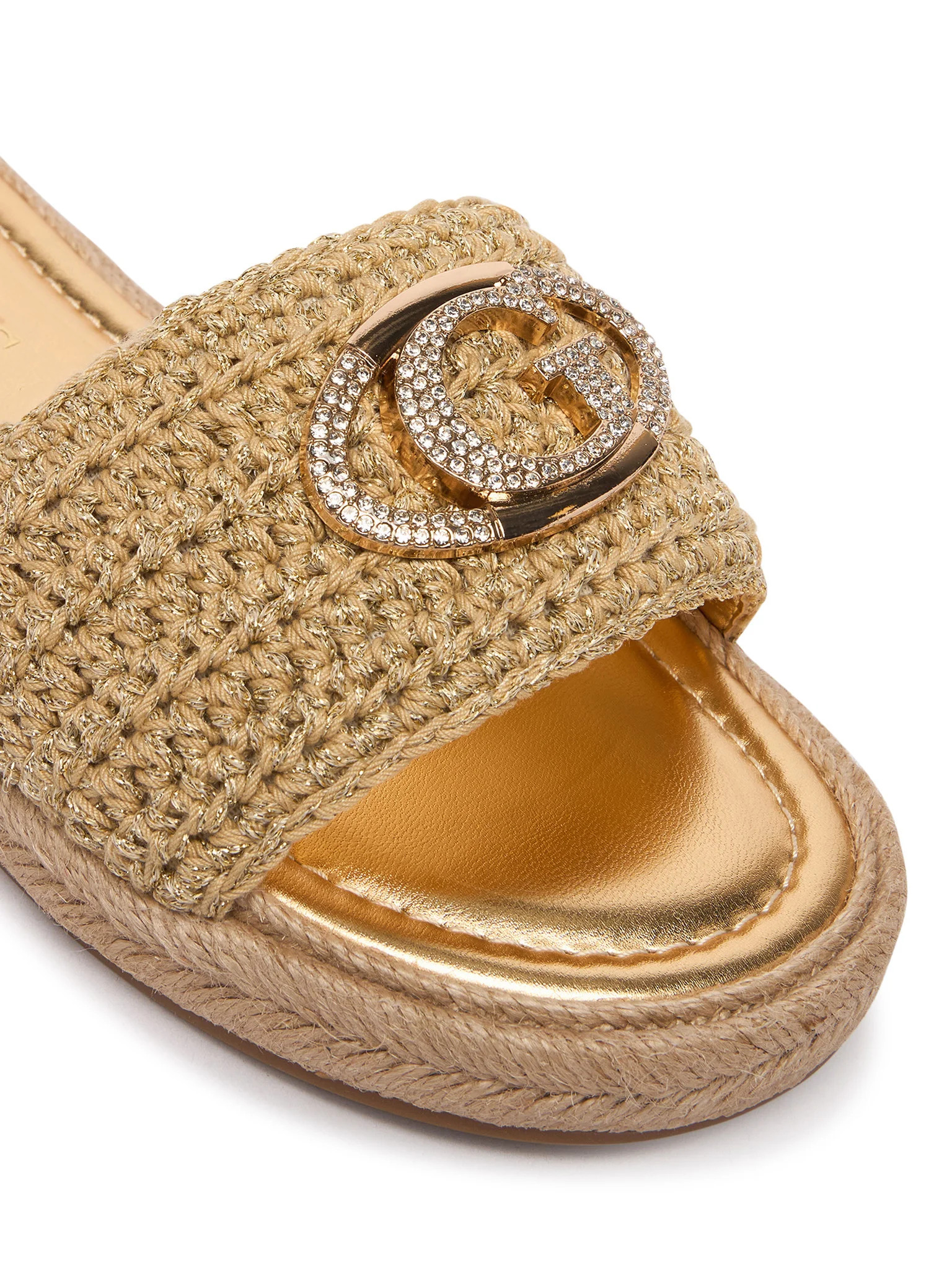 Guess Γυναικείες Παντόφλες Sandal Kaylis (FLJKLIFAB03-GOLD)