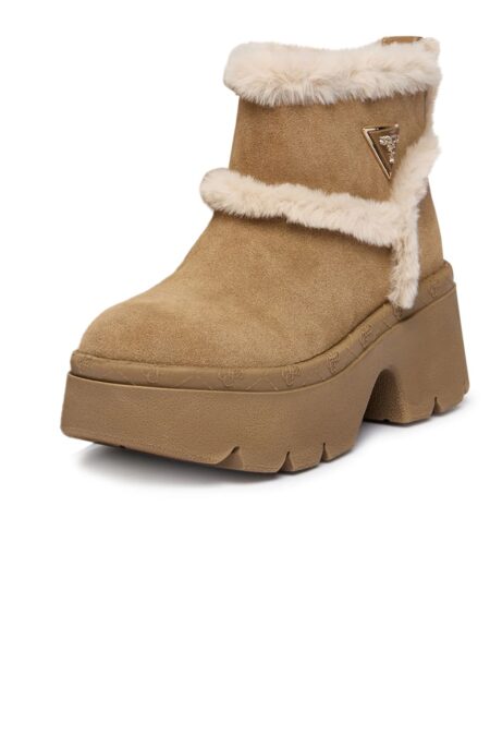 Guess Γυναικείο Μποτάκι Bridgete (FLFBRDESU10-NATU)