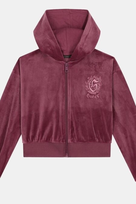 Guess Ζακέτα Βελουτέ Hooded για Κορίτσι (J5BQ07K0232-A41X) 5