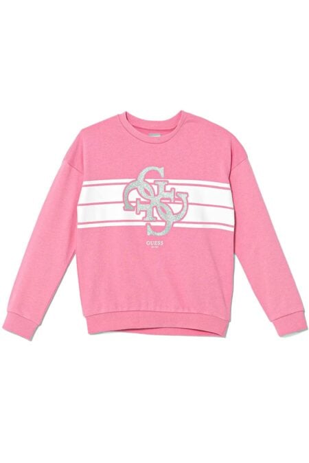 Guess Παιδικό Φούτερ Φούξια Active Girl (K5YQ01KA6R4-G6N3)