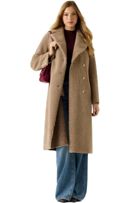 Guess Γούνινο Παλτό Laila Faux Fur Bonded Coat (W5BL62W4190-G1L7)