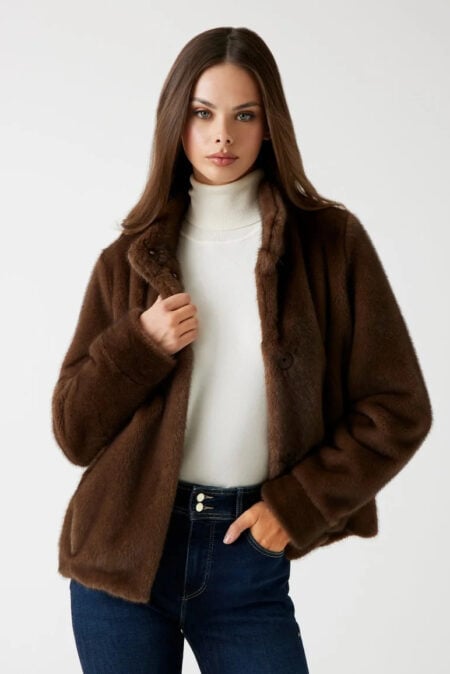 Guess Γυναικεία Γούνα Luna Faux Fur Jacket (W5BL64W3920-F18S)